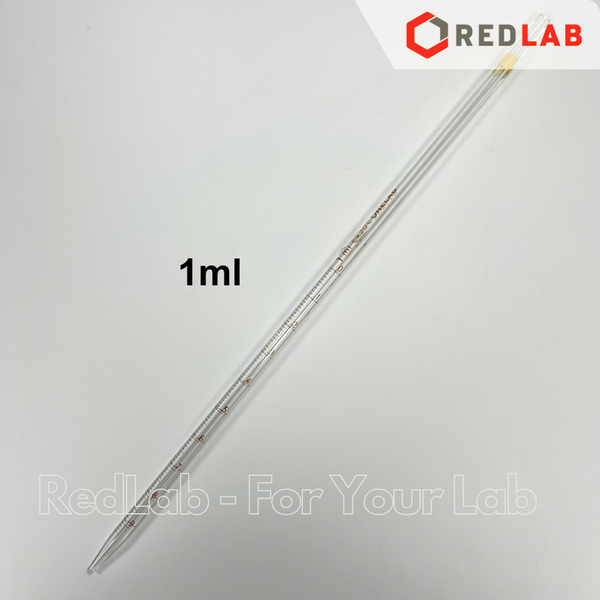 Pipet thẳng chia vạch loại dài ONELAB 0.1 0.2 0.5 1 2 5 10 15 20 25 50 ml, ống hút thủy tinh thí nghiệm, có VAT