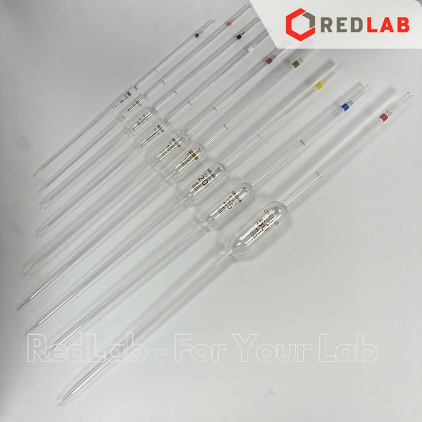 Pipet bầu 1 vạch ONELAB 1 2 3 5 10 20 25 50 ml, ống hút thủy tinh thí nghiệm, volumetric pipette, có VAT
