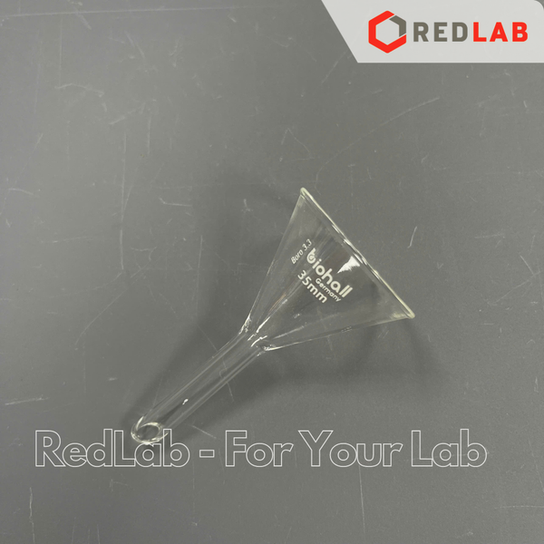 Phễu thuỷ tinh BIOHALL Class A Ø 25 35 50 55 65 70 75 100 120 125 150 mm, thuỷ tinh Boro 3.3, funnel thí nghiệm, có VAT