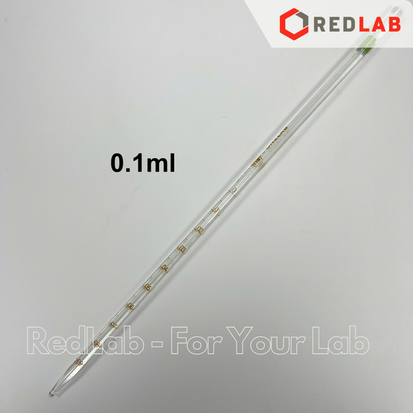Pipet thẳng chia vạch loại dài ONELAB 0.1 0.2 0.5 1 2 5 10 15 20 25 50 ml, ống hút thủy tinh thí nghiệm, có VAT