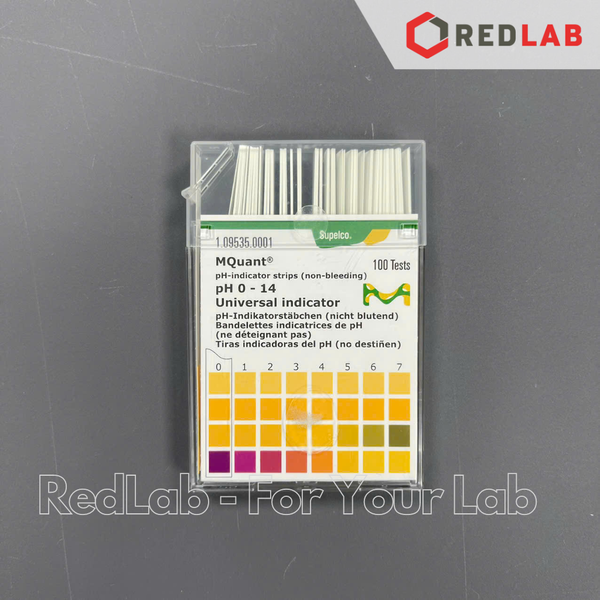 Giấy đo pH 0 - 14 MERCK 1095350001 (hộp 100 que) Universal pH-indicator strips, test nhanh với độ chính xác cao, có VAT