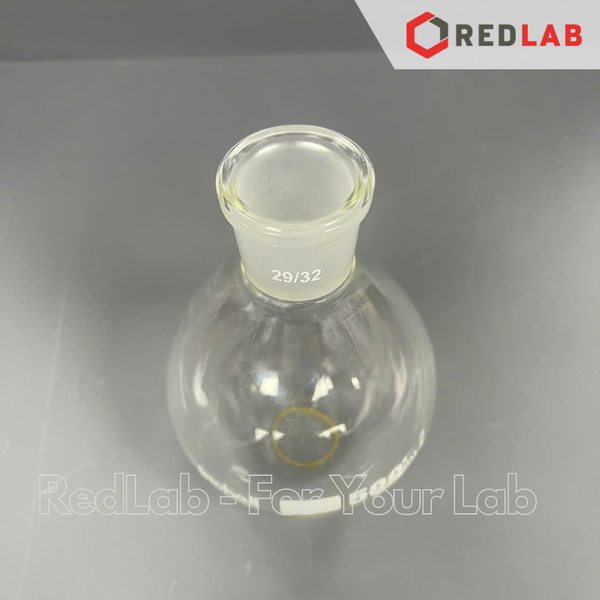 Bình cô quay đáy tròn BIOHALL 50 100 250 500 1000 2000 ml cổ nhám 29/32, thủy tinh boro 3.3, mark trắng, có VAT