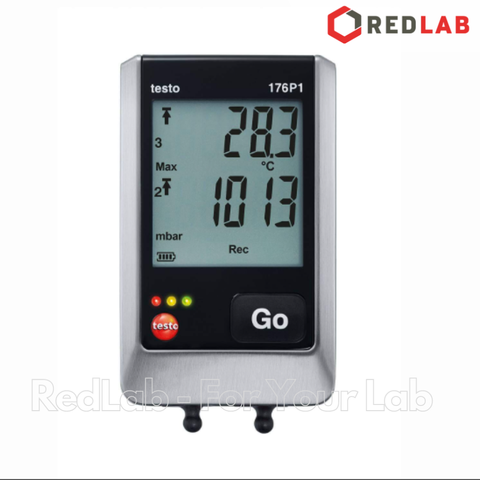 Máy đo nhiệt độ, độ ẩm, áp suất tự ghi TESTO 176 P1 (0572 1767) -20 đến +70 °C, 0 đến 100 %RH, 600 đến 1100 mbar, có VAT