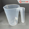 Ca nhựa PP có quai nửa vạch nổi trắng ISOLAB 250 500 1000 2000 3000 ml, cốc đong mẫu thí nghiệm, beakers with handle, có VAT