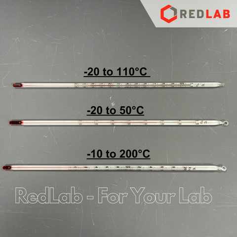 Nhiệt kế rượu ISOLAB -20 to 50°C | -20 to 110°C | -10 to 150°C | -10 to 200°C, dài 300mm, alcohol thermometer, có VAT