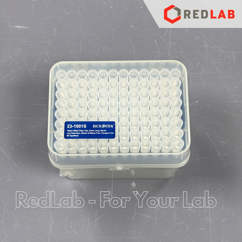 [Hộp 96 cái] Đầu tip có Lọc 1000ul (1ml) BIOLOGIX 23-1001S dài 88mmm, giảm bám dính, nhựa PP, có thể hấp autoclave, có VAT