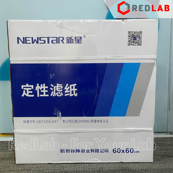 Giấy lọc định tính NewStar 60 x 60cm, chảy trung bình 102, dùng trong thí nghiệm, nghiên cứu, trường học, có VAT