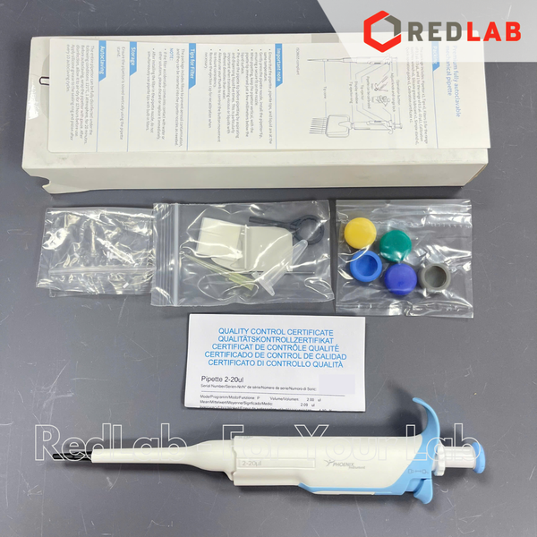 Micropipet đơn kênh có khoá lock PHOENIX 0.1-2 0.5-10 2-20 10-100 20-200 30-300 ul 0.1-1 0.5-5 1-10ml, có VAT