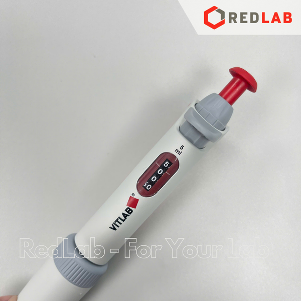 Micropipet đơn kênh hấp tiệt trùng VITLAB 0.5-10 2-20 10-100 20-200 100-1000 ul 0.5-5 1-10 ml, có VAT