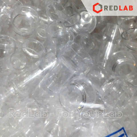 [Gói 1000 cái] Cuvet nhựa PS (Hitachi sample cups) 3ml Ø17x38mm APTACA 5901, dùng cho máy quang phổ (chưa gồm nắp) có VAT