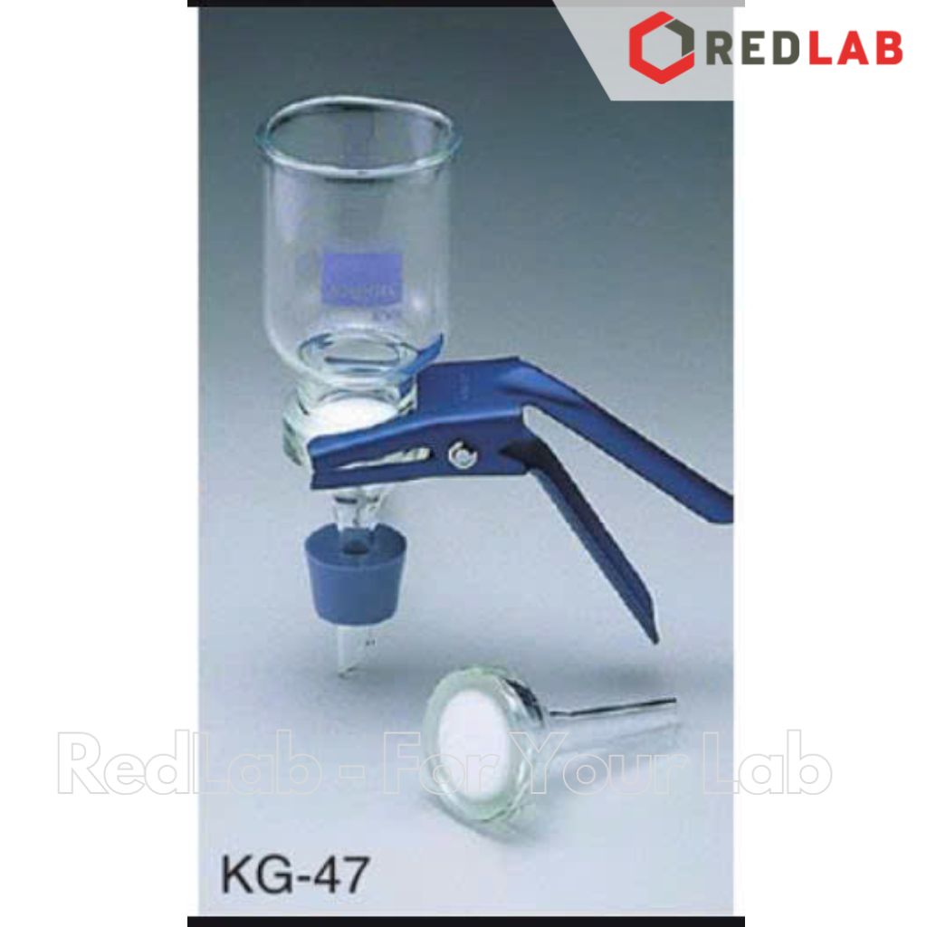 Bộ phễu lọc chân không ADVANTEC KG-47, phễu 300ml, màng lọc thủy tinh xốp Ø 47mm, nút silicon, kẹp giữ, có VAT