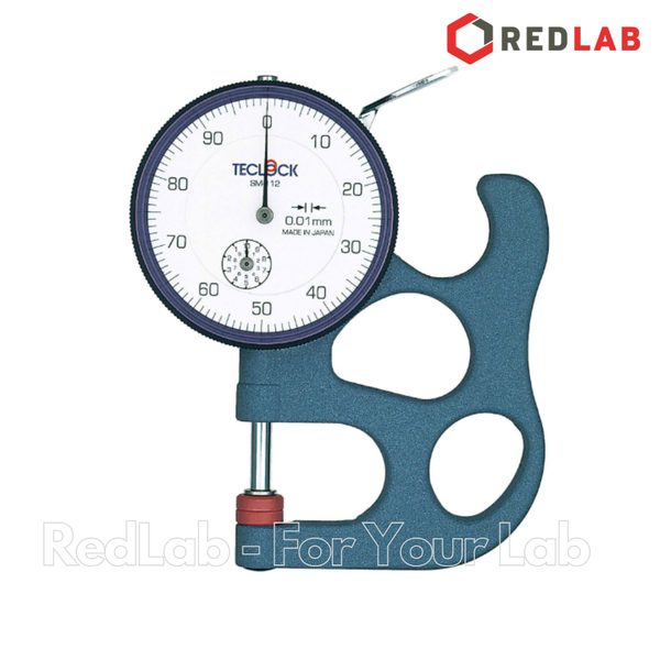 Đồng hồ cơ khí đo độ dày 0-10mm : 0.01mm TECLOCK SM-112 thickness gauge, có VAT