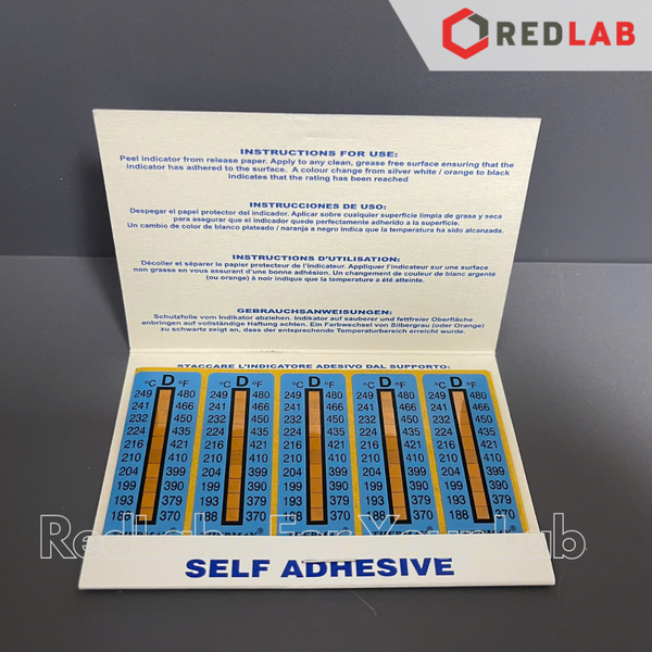 Dụng cụ kiểm tra nhiệt độ Thermax hãng TMC 10 Level, range A B C D E (pack 10 temperature indicating strips) có VAT