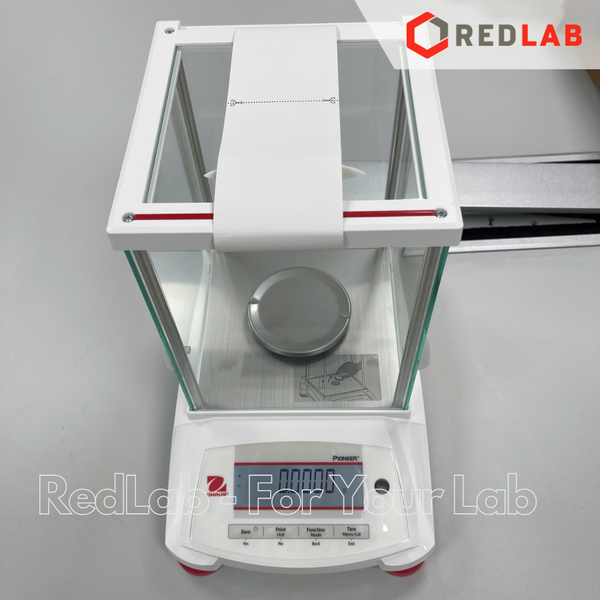 Cân phân tích điện tử 4 số lẻ hiện số 220g / 0.0001g OHAUS PX224 chuẩn Nội tự động, màn hình LCD, có VAT