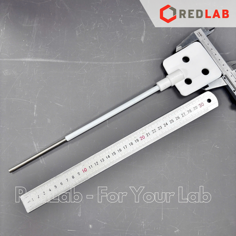 Đũa khuấy inox cánh lá bọc nhựa PTFE Ø 6/8mm dài 350mm, cánh 68mm DLAB 18900077 dùng cho máy khuấy cơ, có VAT
