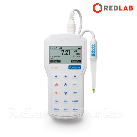 Máy Đo pH/Nhiệt Độ Trong Thực Phẩm Độ Chính Xác Cao ±0.002 pH Hanna HI98161, giá tốt, có VAT