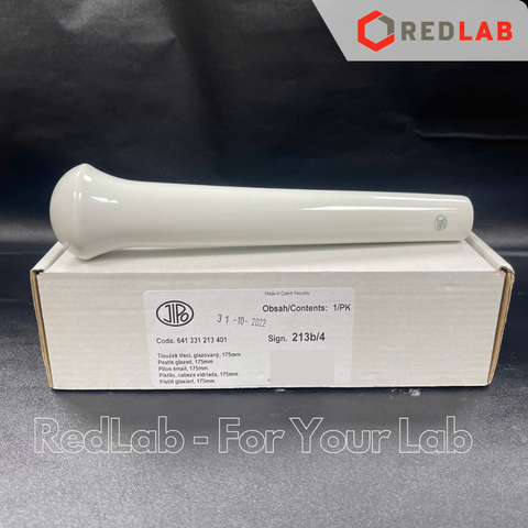 Chày sứ nhám / trơn  JIPO Czech dài 54 115 135 150 175 210 250 mm, Porcelain Pestle, có VAT