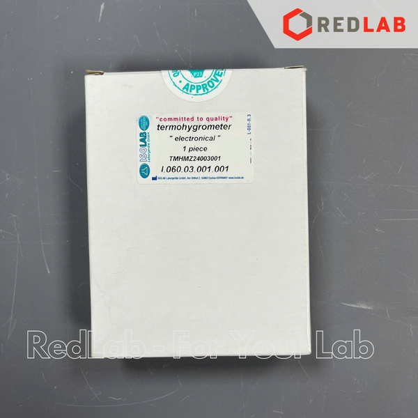 Nhiệt ẩm kế điện tử ISOLAB 060.03.001 đo từ - 50°C đến +70°C, 10% RH đến 99% RH, có VAT
