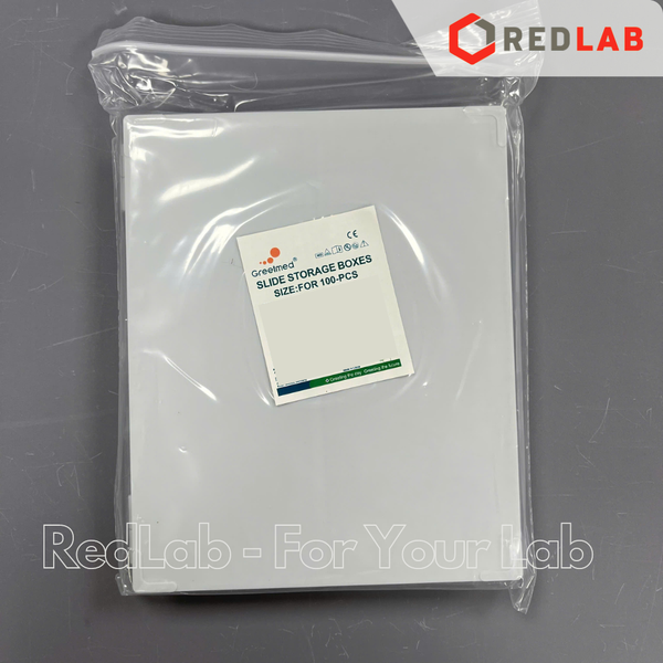 Hộp đựng lam kính hiển vi GREETMED 50 / 100 vị trí, slide box dùng lưu trữ lam trong thí nghiệm, xét nghiệm, có VAT