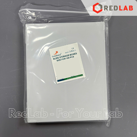 Hộp đựng lam kính hiển vi GREETMED 50 / 100 vị trí, slide box dùng lưu trữ lam trong thí nghiệm, xét nghiệm, có VAT
