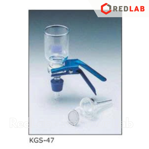 Bộ phễu lọc chân không ADVANTEC KGS-47, phễu 300ml, màng lọc lưới thép không gỉ Ø 47mm, nút silicon, kẹp giữ, có VAT