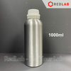 Chai nhôm 50 100 250 500 1000 ml, nắp khóa nhựa trắng, nắp đệm hạn chế bay hơi, có VAT