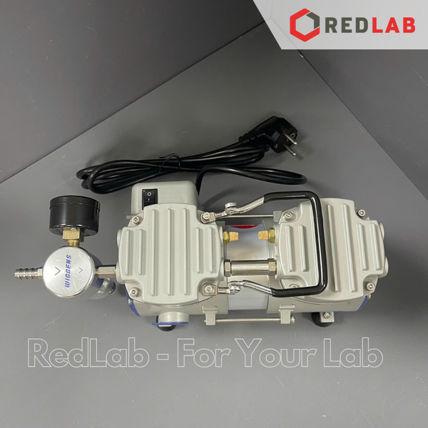 Bơm chân không - không dầu WIGGENS V400 (1167400), 34 lít/phút, 100mbar, cho thí nghiệm vi sinh... BH 12T, có VAT