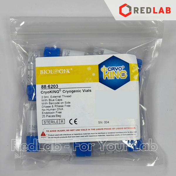 Lọ trữ lạnh 2ml chân sao BIOLOGIX 88-620X nhựa PP, chịu nhiệt -196°C đến 121°C, Bulk sterile Cryotube (gói 25 cái) có VAT