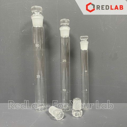 Ống so màu nessler ONELAB / GENLAB 10 25 50 ml, có nút nhám thủy tinh, chia 2 vạch, có VAT