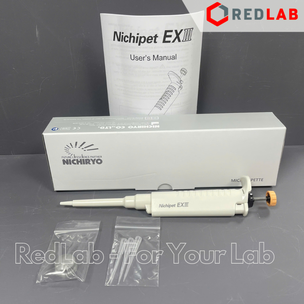 Micropipet đơn kênh NICHIRYO Nichipet EX III điều chỉnh thể tích, hấp tiệt trùng, chịu tia UV, có khoá lock, có VAT