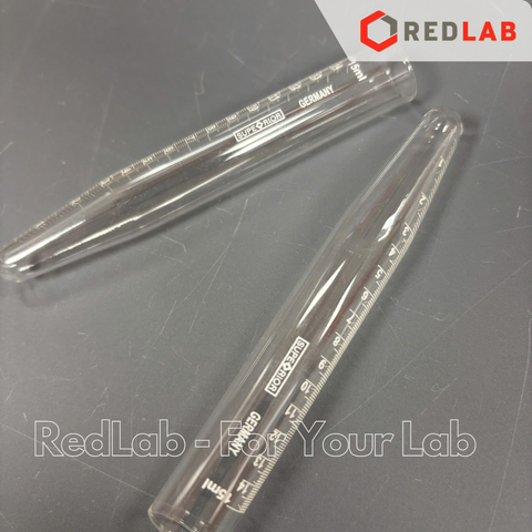 Ống ly tâm thủy tinh 15ml MARIENFELD Đức 3900022, đường kính 16.5mm dài 113mm glass centrifuge tube, có VAT