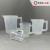 Ca nhựa PP có quai vạch nổi trắng ONELAB 100 250 500 1000 2000 3000 5000 ml, cốc đong thí nghiệm, chịu nhiệt, có VAT