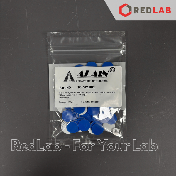 Septa 17mm Silicone trắng / PTFE xanh ALAIN 18-SP1001 dùng cho nắp vặn