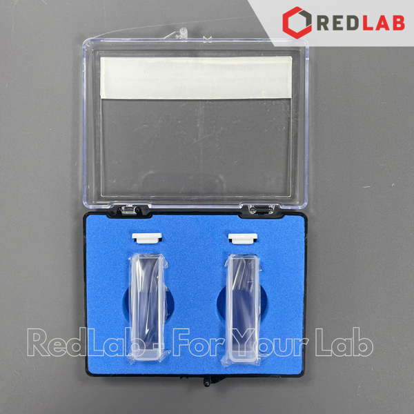 Cuvette thạch anh 10 20 30 40 50 mm LABOMED bước sóng 190-2500nm, Quartz cuvette (Standard Cell with lid) có VAT