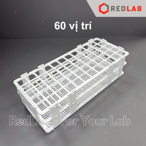Giá đỡ ống nghiệm nhựa ONELAB nhiều vị trí đựng ống nghiệm, ống ly tâm Ø 13 16 20 25 30 mm, có VAT