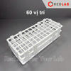 Giá đỡ ống nghiệm nhựa ONELAB nhiều vị trí đựng ống nghiệm, ống ly tâm Ø 13 16 20 25 30 mm, có VAT