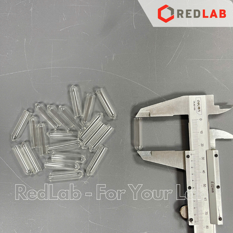 [100 cái] Ống Durham thuỷ tinh 6 x 25 mm dùng trong thí nghiệm lên men sinh khí, có VAT