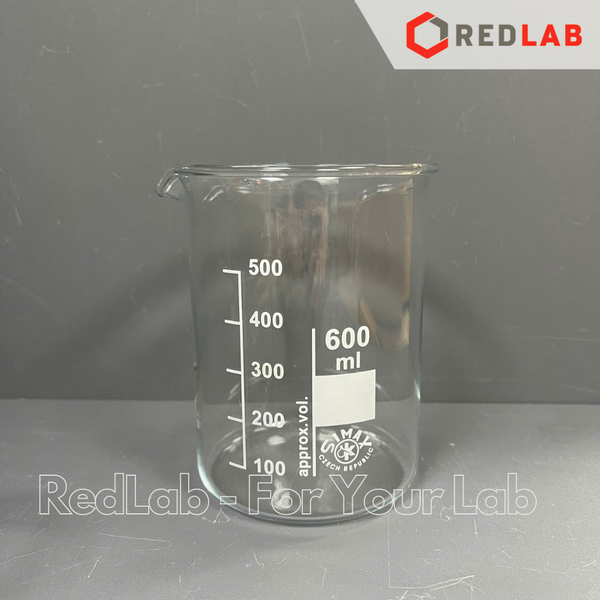 Cốc đốt thủy tinh thấp thành SIMAX 10 25 50 100 150 250 400 600 800 ml 1 2 3 5 10 20 L, beaker có mỏ chịu nhiệt, có VAT