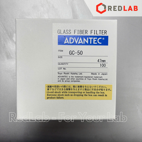Giấy lọc sợi thuỷ tinh (lọc TSS) ADVANTEC GC-50 47mm, Glass fiber filter (hộp 100 tờ) có VAT