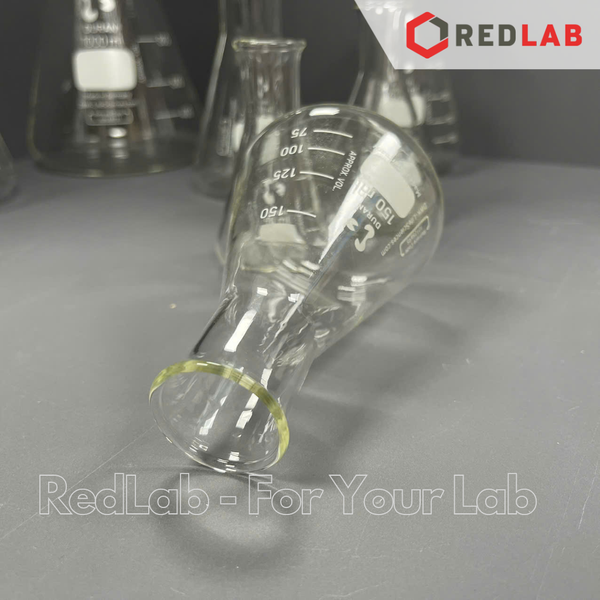 Bình tam giác cổ hẹp DURAN Class A 50 100 150 200 250 300 500 800 ml, 1 2 3.5 5 L, Narrow neck Erlenmeyer, có VAT
