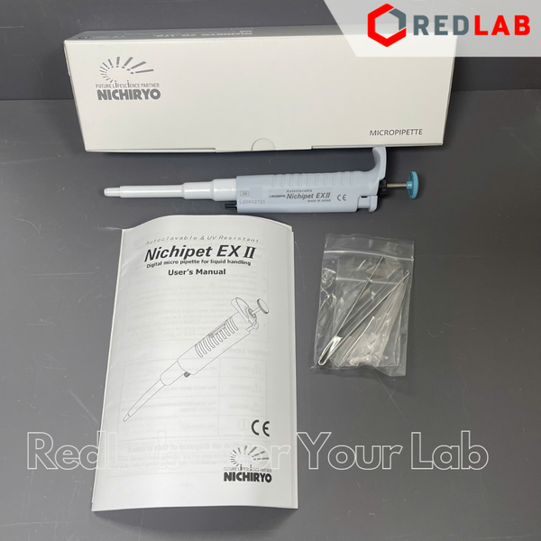 Micropipet đơn kênh NICHIRYO Nichipet EX II điều chỉnh thể tích, hấp tiệt trùng, chịu tia UV, có khoá lock, có VAT