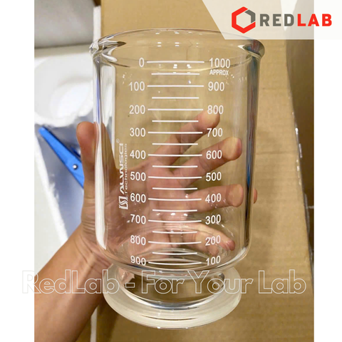 Bộ lọc vi sinh phễu 1000ml Ø 90mm ALWSCI gồm kẹp nhôm, adaptor GL45, bình tam giác vòi 2000 5000 ml, có VAT