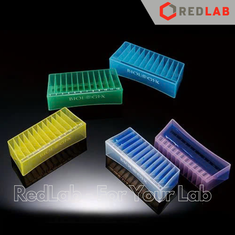 [25 cái] Đĩa V 50ml đựng mẫu cho Micropipet 8 và 12 kênh BIOLOGIX 25-1202, nhựa PP 5 màu, non-sterile, có VAT