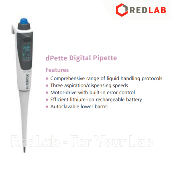 Micropipette điện tử 100-1000μl, BIOLOGIX dPette, chức năng tự hút xả, khuấy trộn, hiển thị số điện tử, có VAT