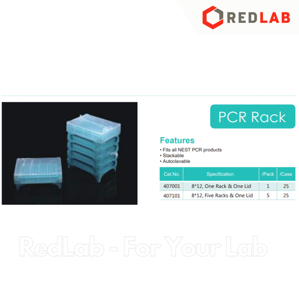 Hộp đựng tuýp PCR 0.2ml, 96 vị trí NEST 407001 dùng trữ lạnh, có thể hấp autocalve, có VAT