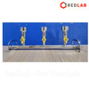 Chân đế Manifolds 3 / 6 vị trí, thép không gỉ OMSONS dùng gắn phễu lọc hút chân không thí nghiệm, có VAT