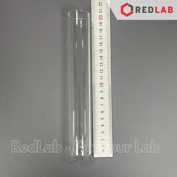 Ống nghiệm trơn không vành ONELAB Ø 12 13 16 18 20 25 30 mm, thuỷ tinh boro 3.3 chịu nhiệt, có VAT