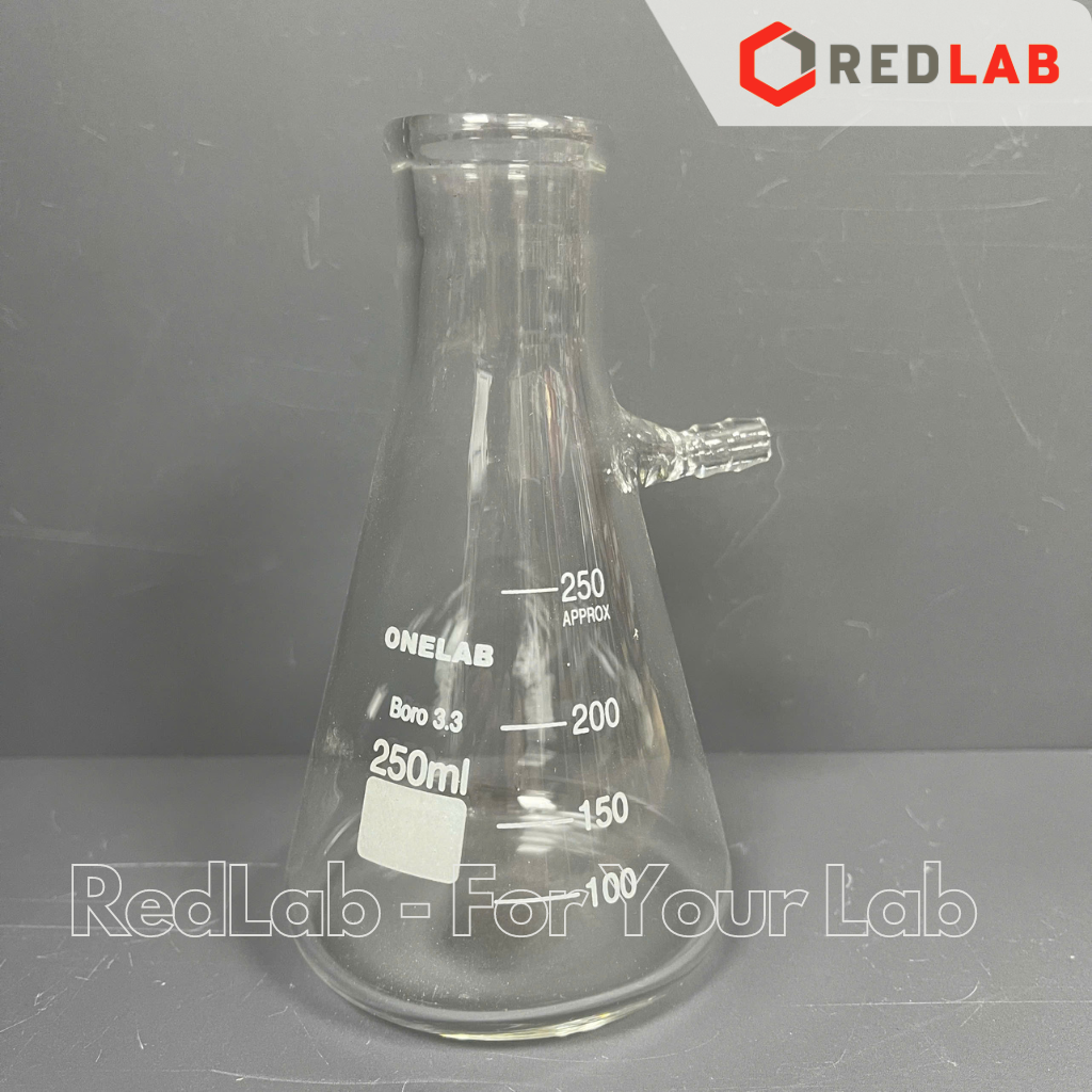 Bình tam giác có vòi ONELAB 250 500 1000 ml 2.5 5 10 20 L, dùng trong bộ lọc hút chân không thí nghiệm, có VAT