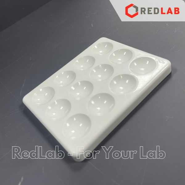Đĩa nhựa 12 vị trí ONELAB 119x94x10mm, đĩa lõm 12 lỗ dùng trong thí nghiệm, có VAT