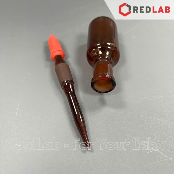 Chai nhỏ giọt Nâu BIOHALL 30 60 125 250 ml, thuỷ tinh boro 3.3, quả bóp cao su hồng, có VAT